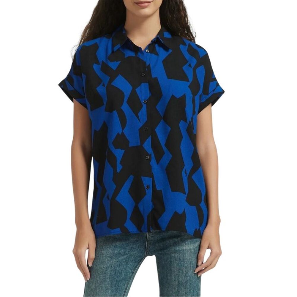 Be You Womens/Ladies Abstract Polyester Shirt / Blue